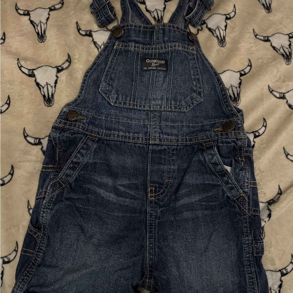 OshKosh B'gosh Blue Denim Short Overalls